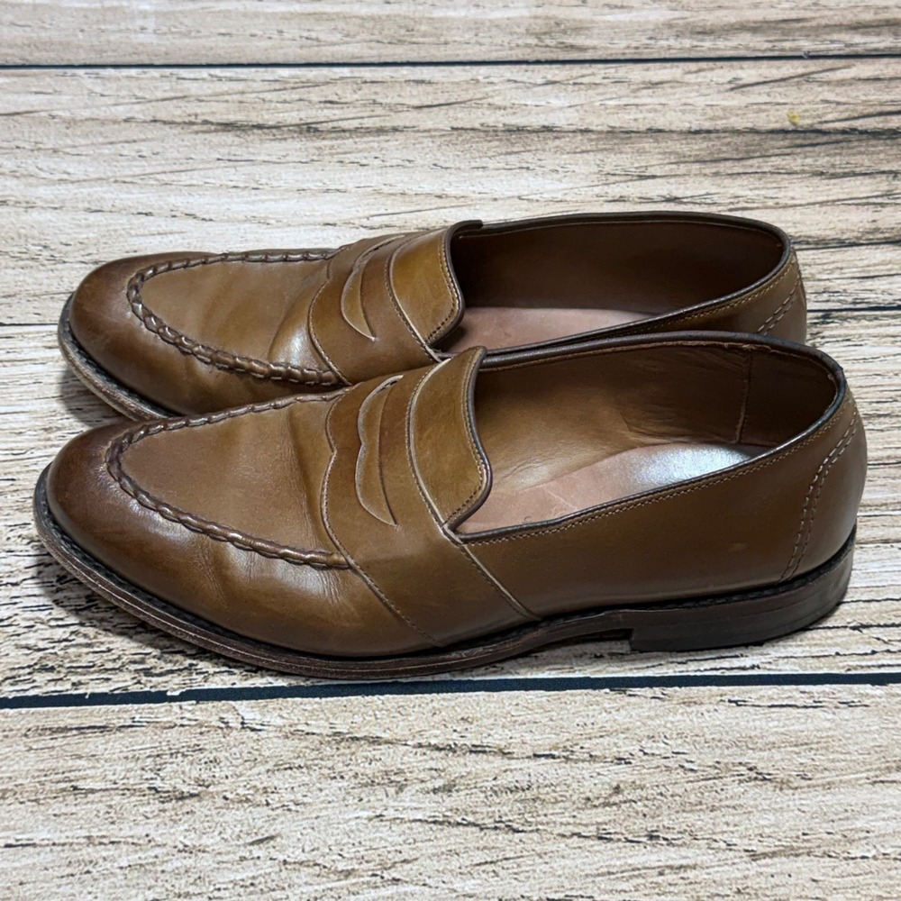 Allen Edmonds Randolph Loafers Mens 10.5 D Brown Leather Penny Slip On 2165